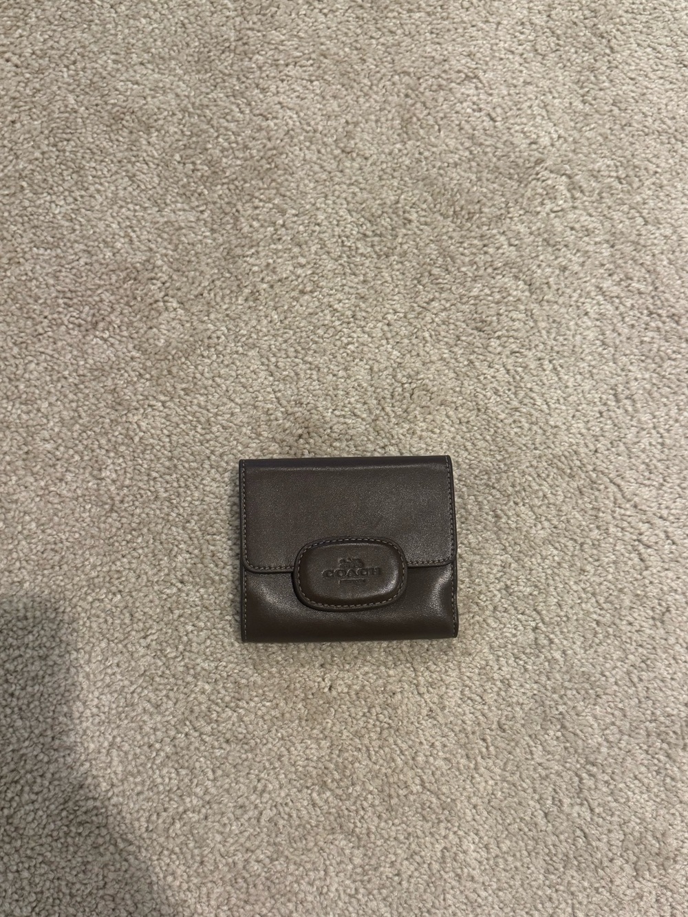 Coach Brown Leather Folded Card & Key Holder